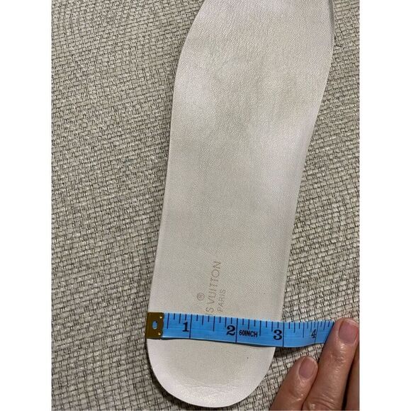 Size 43/44-10 1/2 Louis Vuitton ultra soft leather sneakers with floral detail. - Picture 15 of 15